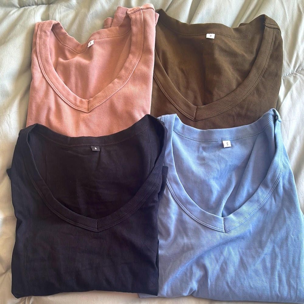 💎 4 ribbed long sleeves 💎